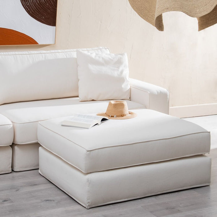 Puff Crem 100 x 80 x 44 cm