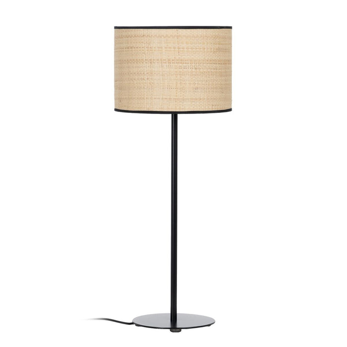 Lampă de masă Negru Bej Rafie Fier Plastic 220-240 V 25 x 25 x 65 cm