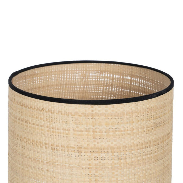 Lampă de masă Negru Bej Rafie Fier Plastic 220-240 V 25 x 25 x 65 cm