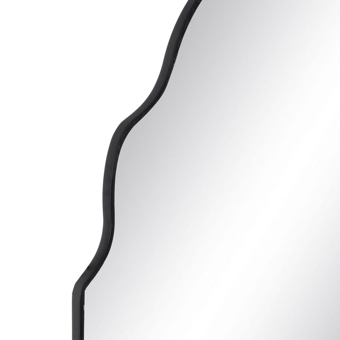 Oglindă de perete Negru Geam Fier 59,5 x 2 x 103,5 cm