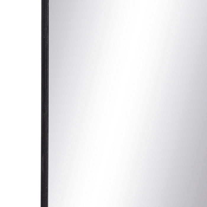 Oglindă de perete Negru Geam Fier 59,5 x 2 x 103,5 cm