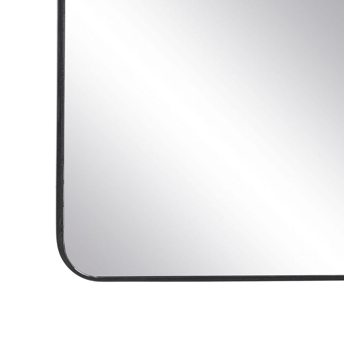 Oglindă de perete Negru Geam Fier 59,5 x 2 x 103,5 cm