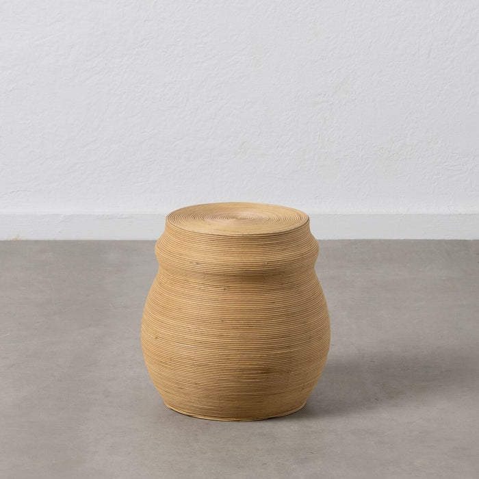 Masa laterală Bej Bambus 38 x 38 x 39,5 cm
