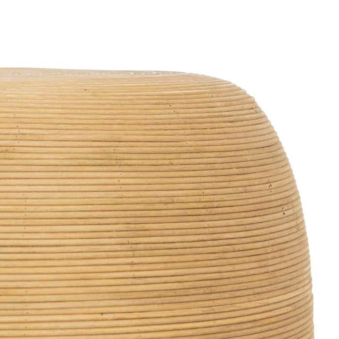 Masa laterală Bej Bambus 49,5 x 49,5 x 37,5 cm