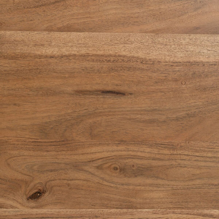 Masă de Sufragerie LENNOX Natural Fier Lemn de salcâm 180 x 90 x 76 cm