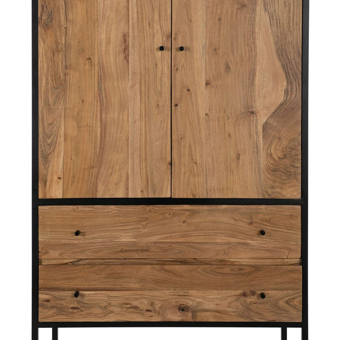 Dulap LENNOX Negru Natural 90 x 45 x 190 cm