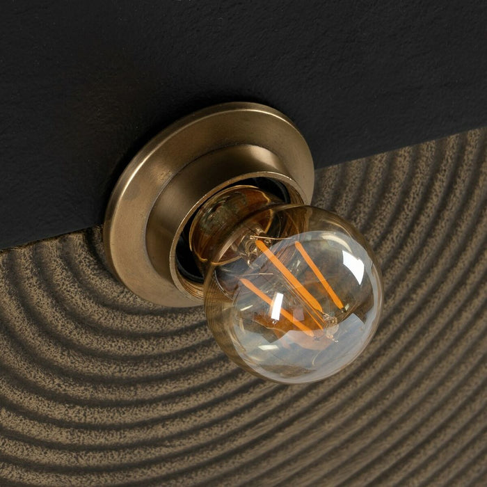 Lampă de perete Negru Auriu* Aluminiu Fier A 220-240 V 41 x 9 x 36 cm