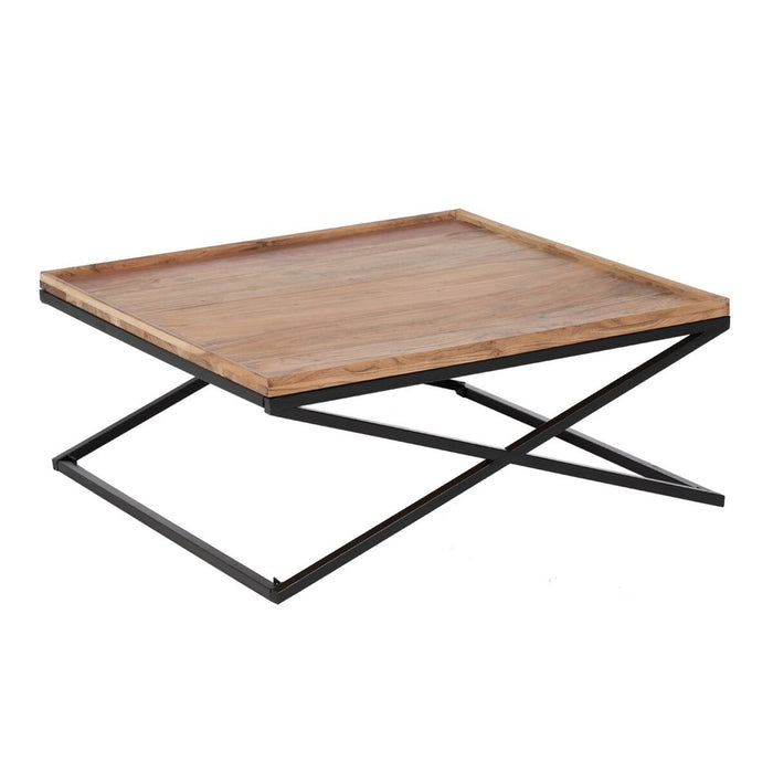 Masa de Cafea Natural Fier Lemn de mango 85 x 85 x 39 cm