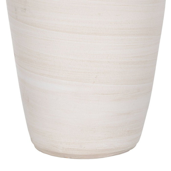 Vază Crem Ceramică 25 x 25 x 60 cm