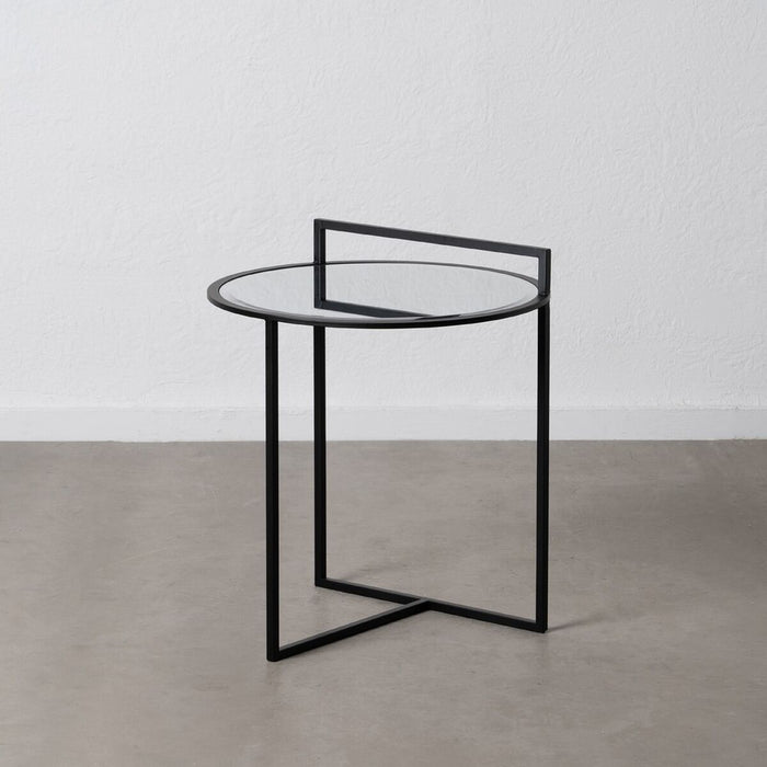 Măsuță Laterală Negru Fier Oglindă 59 x 59 x 67,5 cm