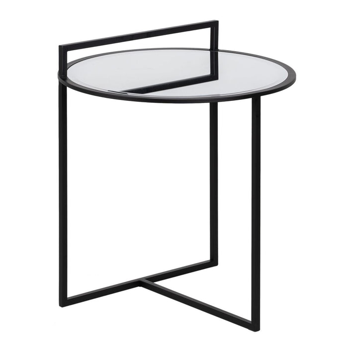 Măsuță Laterală Negru Fier Oglindă 59 x 59 x 67,5 cm