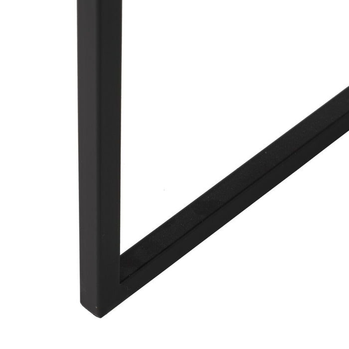 Măsuță Laterală Negru Fier Oglindă 59 x 59 x 67,5 cm