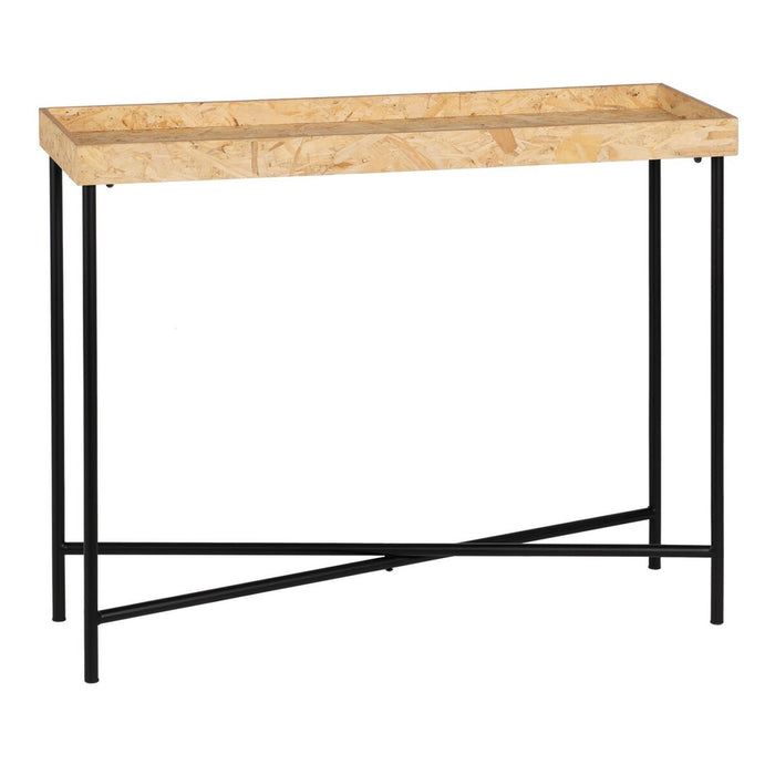 Consolă Negru Natural Lemn Fier Lemn MDF 98 x 32 x 80,5 cm