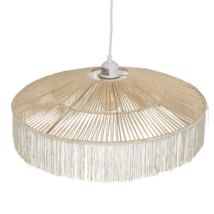 Lustră Bej Hârtie Fier 220-240 V 50,5 x 50,5 x 17 cm