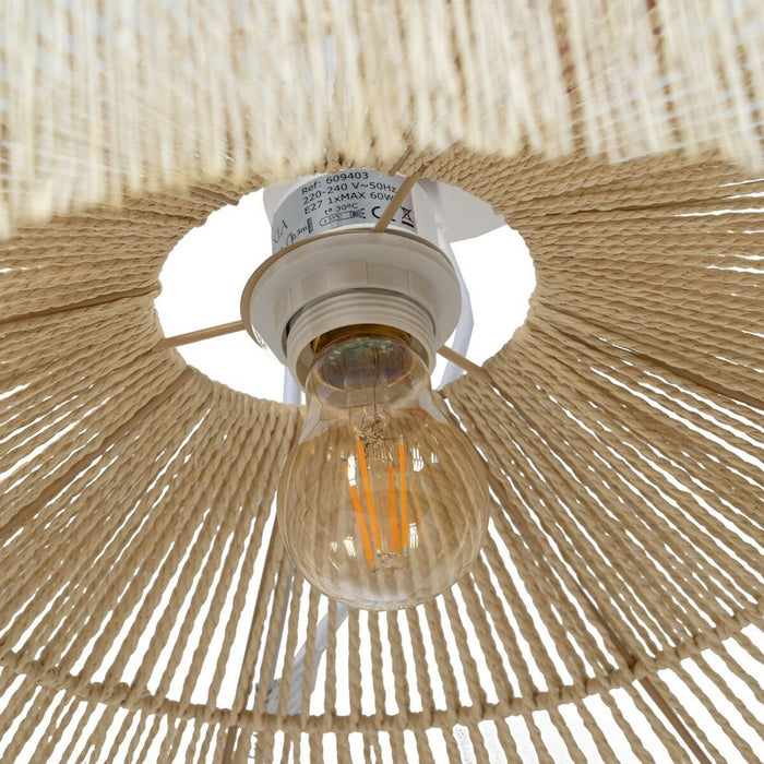 Lustră Bej Hârtie Fier 220-240 V 50,5 x 50,5 x 17 cm