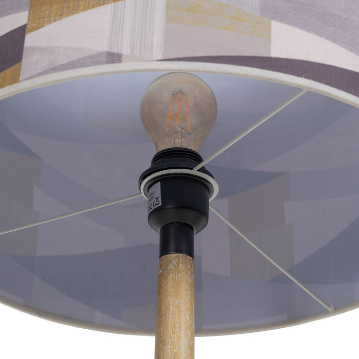 Lampă cu Picior Bej Natural 40 x 40 x 167 cm