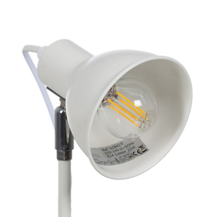 Lampă de masă Alb Fier 25 W 220-240 V 15 x 14,5 x 36,5 cm