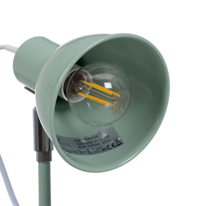 Lampă de masă Verde deschis Fier 25 W 220-240 V 15 x 14,5 x 36,5 cm