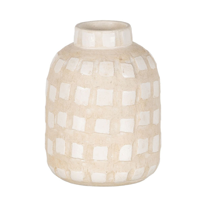 Vază Alb Ceramică 15 x 15 x 20 cm