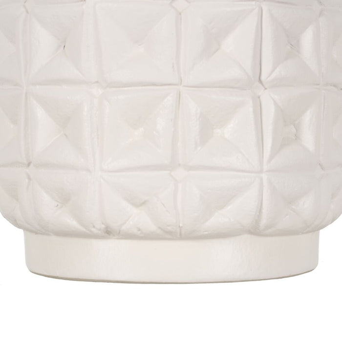 Vază Alb Ceramică 22 x 22 x 28 cm