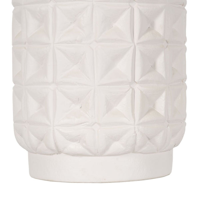 Vază Alb Ceramică 22 x 22 x 41 cm