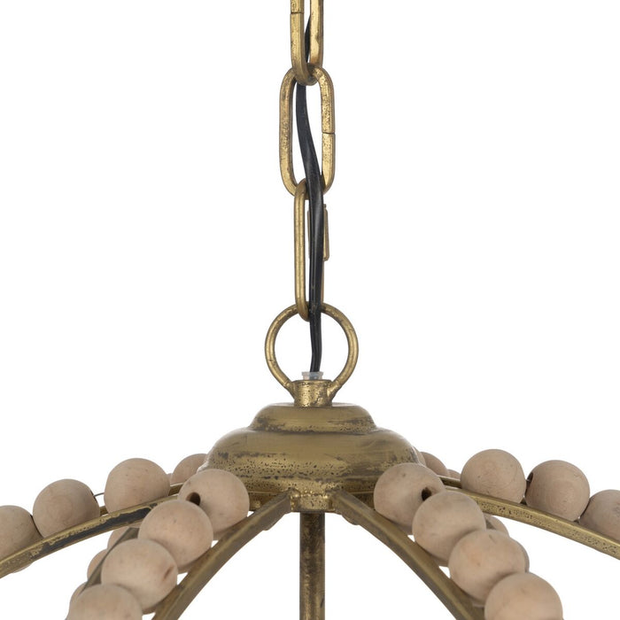 Lustră Natural Metal dubové dřevo 220-240 V 54 x 54 x 54 cm