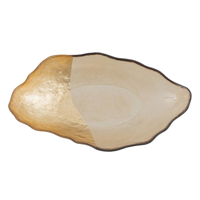 Decorațiune pentru Centrul Mesei Auriu* Sticlă 28 x 15,5 cm