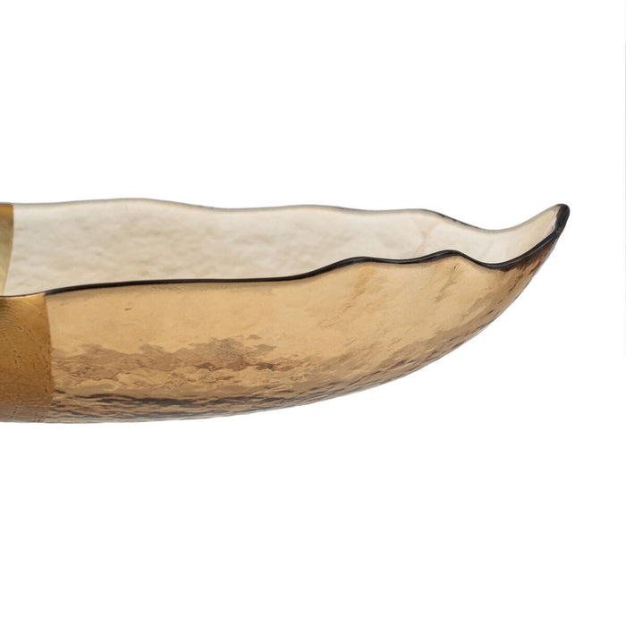 Decorațiune pentru Centrul Mesei Auriu* Sticlă 28 x 15,5 cm