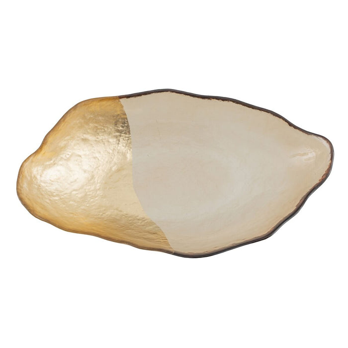 Decorațiune pentru Centrul Mesei Auriu* Sticlă 34 x 19 cm