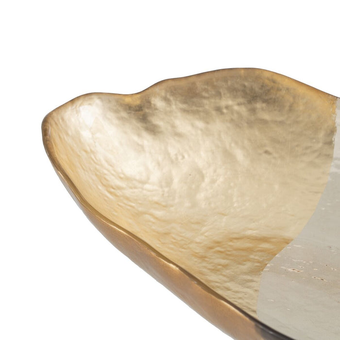 Decorațiune pentru Centrul Mesei Auriu* Sticlă 34 x 19 cm