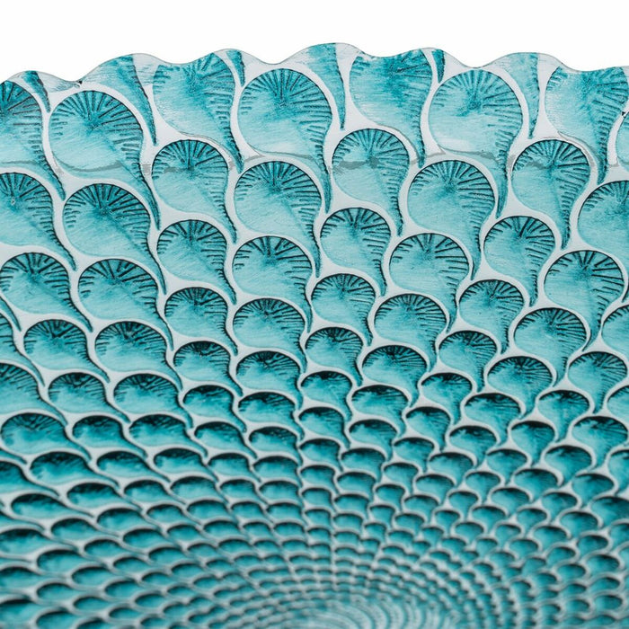 Decorațiune pentru Centrul Mesei Albastru Sticlă 50 x 50 cm