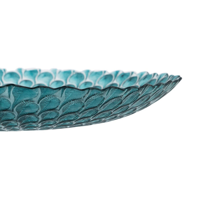 Decorațiune pentru Centrul Mesei Albastru Sticlă 50 x 50 cm