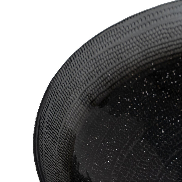 Decorațiune pentru Centrul Mesei Negru Geam 30 x 30 x 6,5 cm