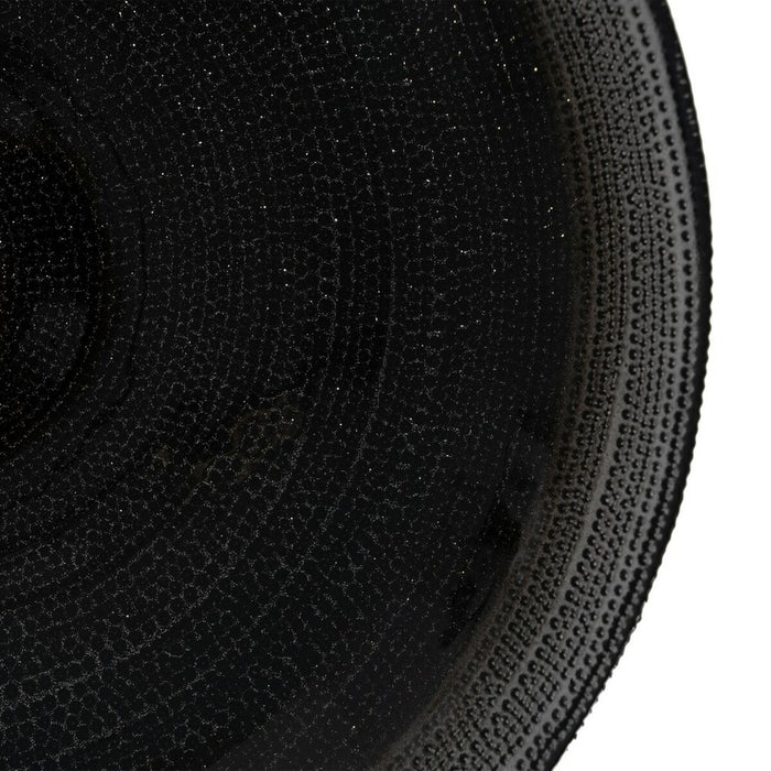 Decorațiune pentru Centrul Mesei Negru Geam 30 x 30 x 6,5 cm