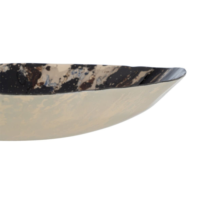 Decorațiune pentru Centrul Mesei Albastru Maro Geam 39 x 39 x 6,5 cm