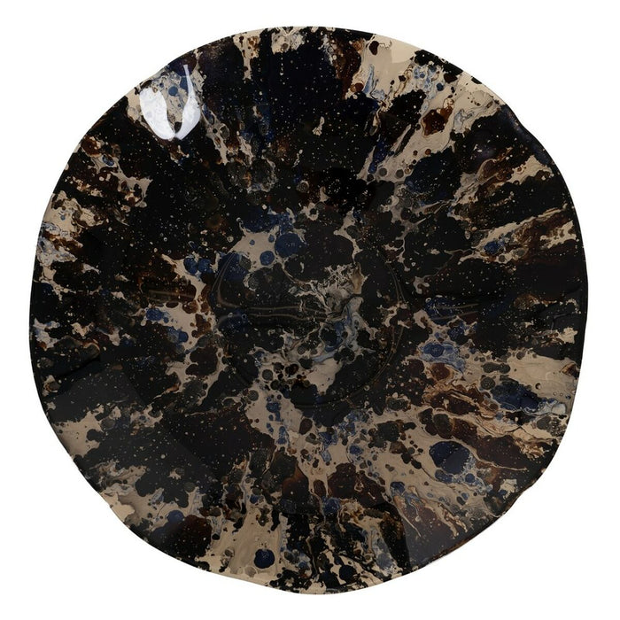 Decorațiune pentru Centrul Mesei Albastru Maro Geam 39 x 39 x 6,5 cm