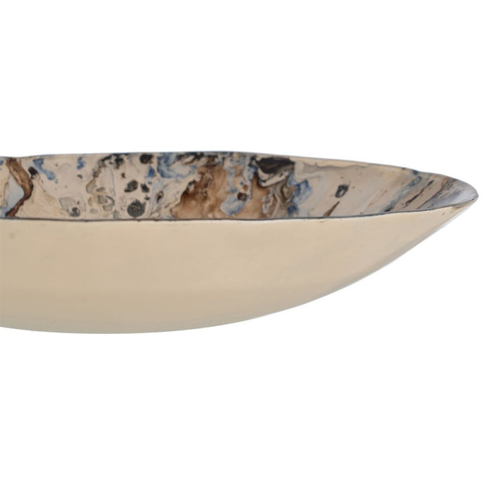 Decorațiune pentru Centrul Mesei Albastru Maro Geam 29 x 29 x 5 cm