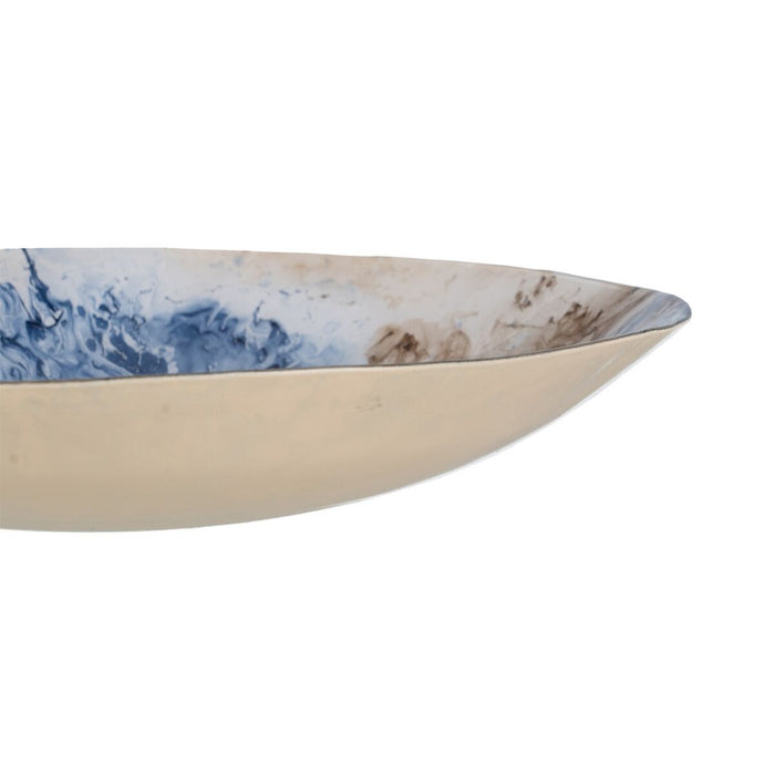 Decorațiune pentru Centrul Mesei Albastru Maro Geam 39 x 39 x 6,5 cm