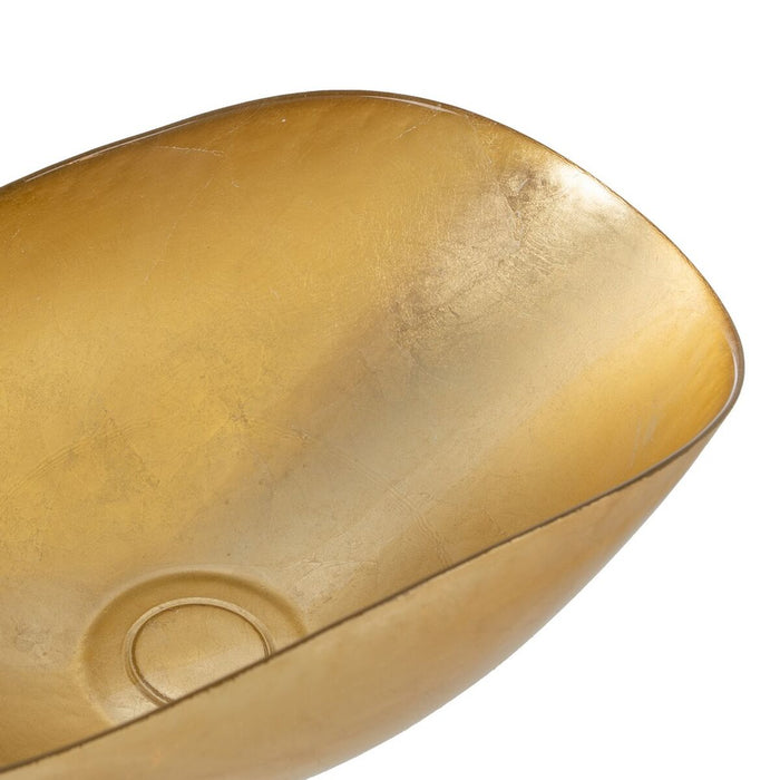 Decorațiune pentru Centrul Mesei Auriu* Geam 17 x 37 x 17 cm