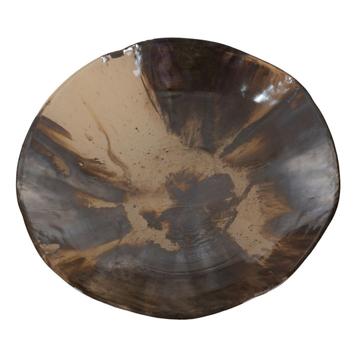 Decorațiune pentru Centrul Mesei Maro Crem Geam 29 x 29 x 7 cm