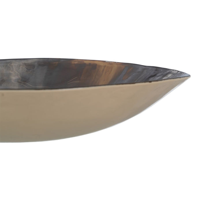 Decorațiune pentru Centrul Mesei Maro Crem Geam 29 x 29 x 7 cm