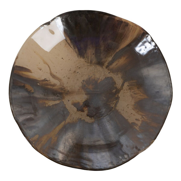 Decorațiune pentru Centrul Mesei Maro Crem Geam 29 x 29 x 7 cm