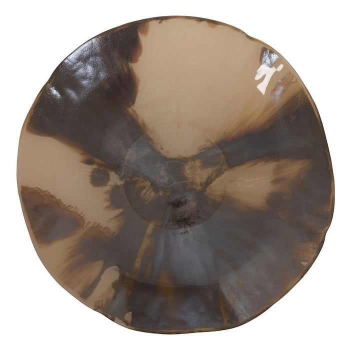 Decorațiune pentru Centrul Mesei Maro Crem Geam 40 x 40 x 9 cm