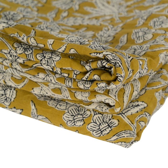 Pareo Prosop Bej Muştar Bumbac 90 x 180 cm