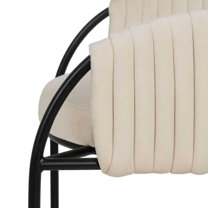 Scaun Alb Negru 60 x 49 x 70 cm