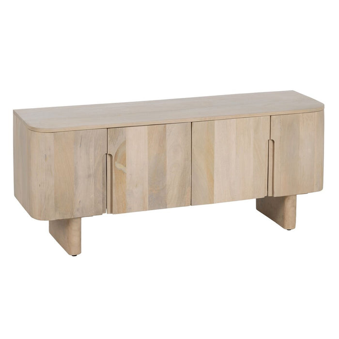 Mobilă TV Alb Lemn de mango 140 x 40 x 58 cm