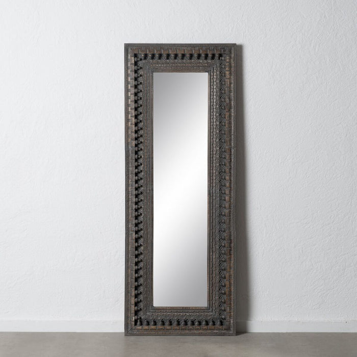 Oglindă Garderobă Maro închis Geam Lemn de mango Lemn MDF Vertical 67,3 x 5,1 x 176,5 cm