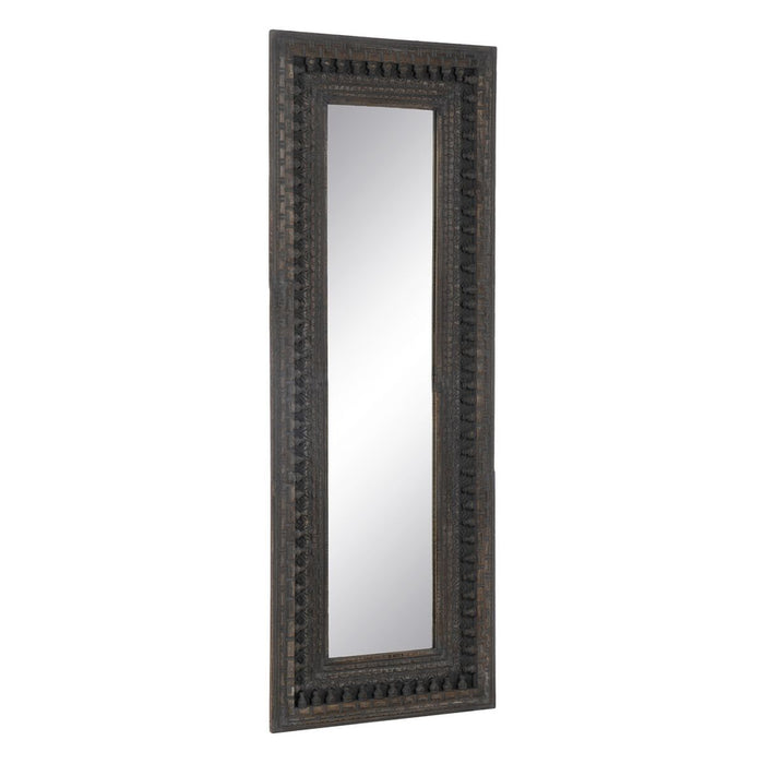 Oglindă Garderobă Maro închis Geam Lemn de mango Lemn MDF Vertical 67,3 x 5,1 x 176,5 cm