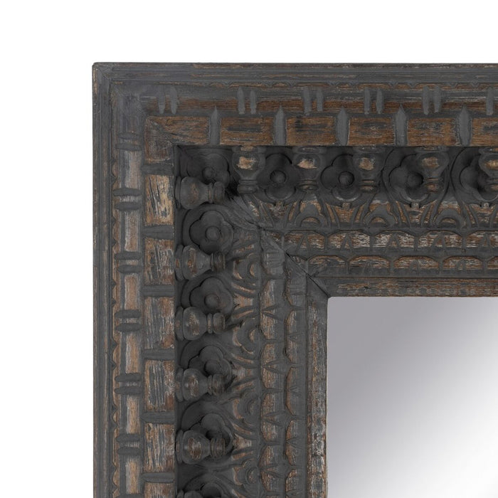 Oglindă Garderobă Maro închis Geam Lemn de mango Lemn MDF Vertical 67,3 x 5,1 x 176,5 cm