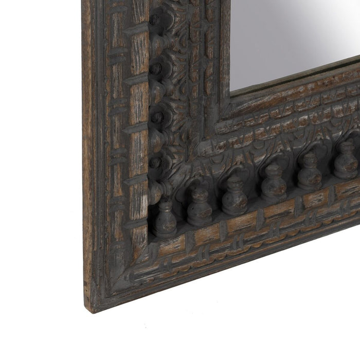 Oglindă Garderobă Maro închis Geam Lemn de mango Lemn MDF Vertical 67,3 x 5,1 x 176,5 cm